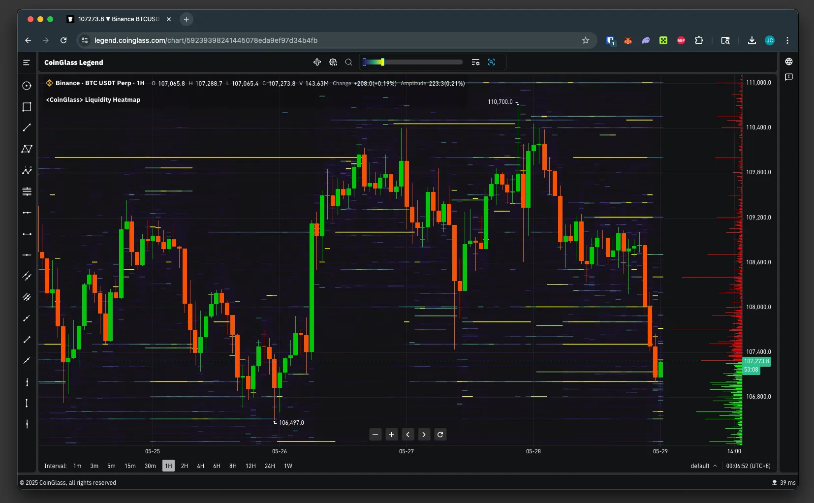 CoinGlass Order Book Heatmap